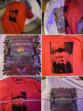 NEIL BARRETTxJODY PAULSEN SWEATSHIRT & CORAL Tee-DEAL-OVER $850 RETAIL VALUE